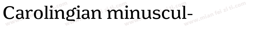 Carolingian minuscul字体转换